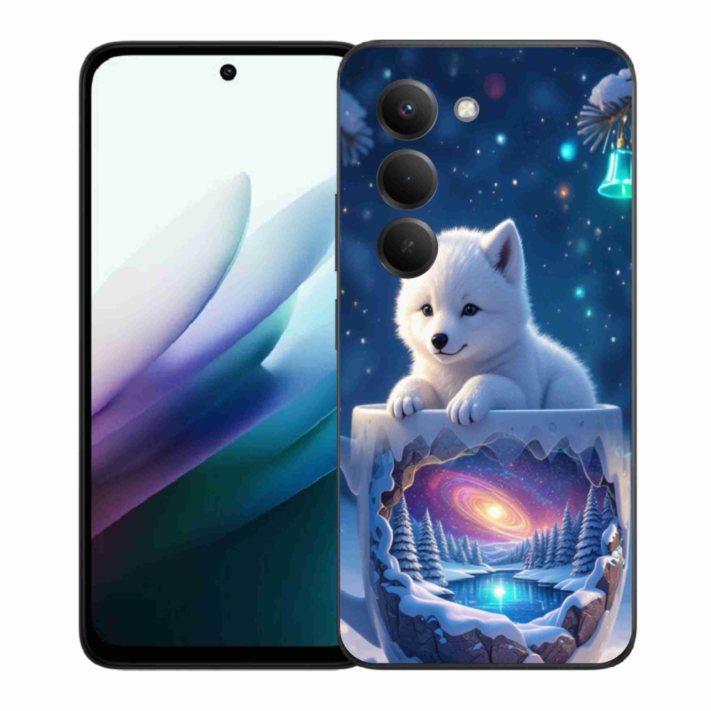 Gél borítás mmCase a Xiaomi Redmi 15 4G/5G 171mm - Karácsonyi kölyökkutyakölyökre