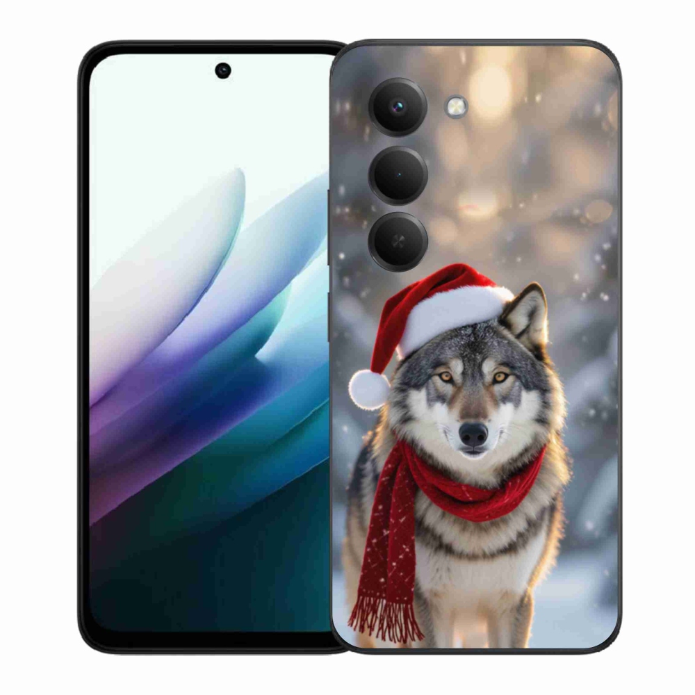 Gél borítás mmCase a Xiaomi Redmi 15 4G/5G 171mm - Karácsonyi farkas