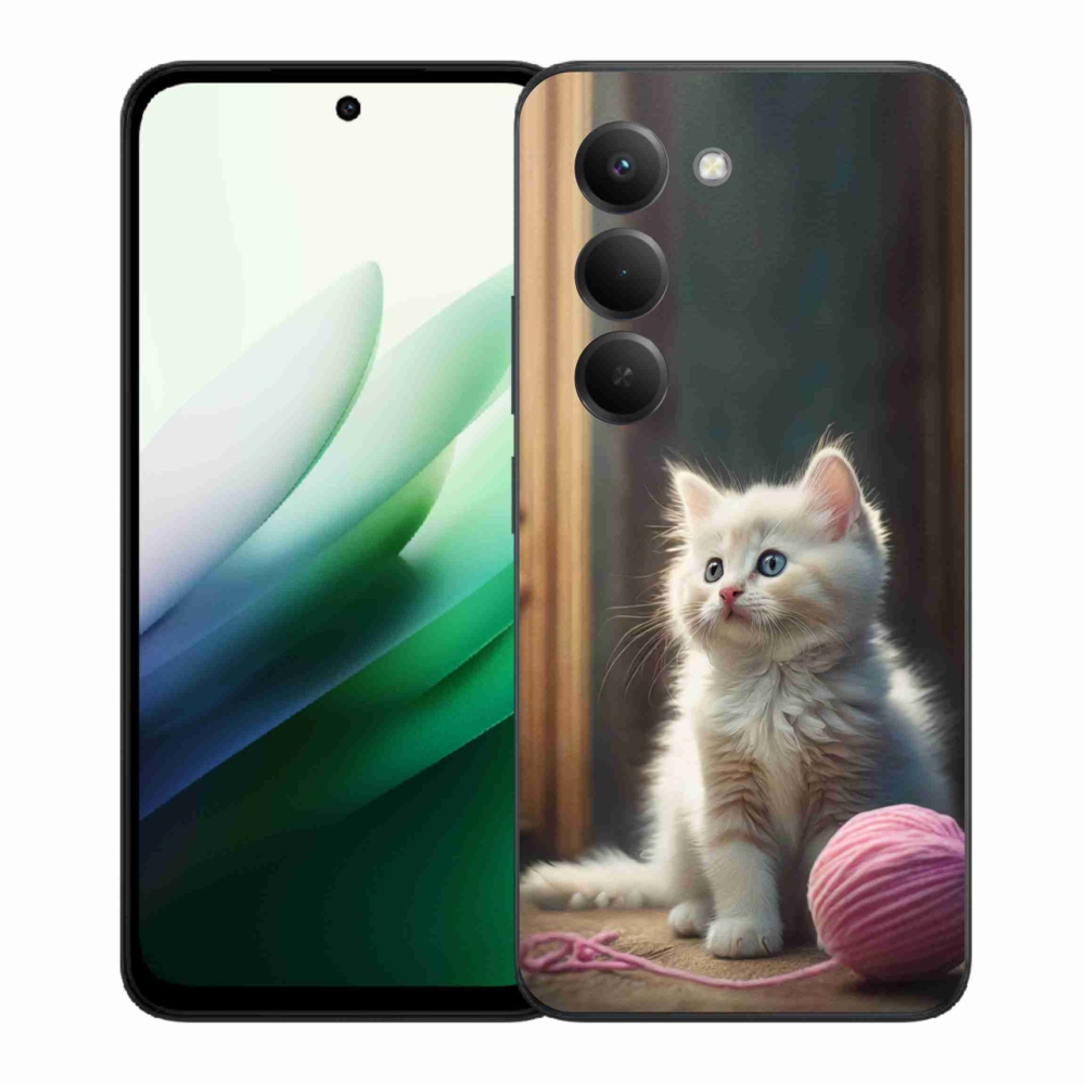 Gél borítás mmCase a Xiaomi Redmi 15 5G (169mm) - fehér cica 2