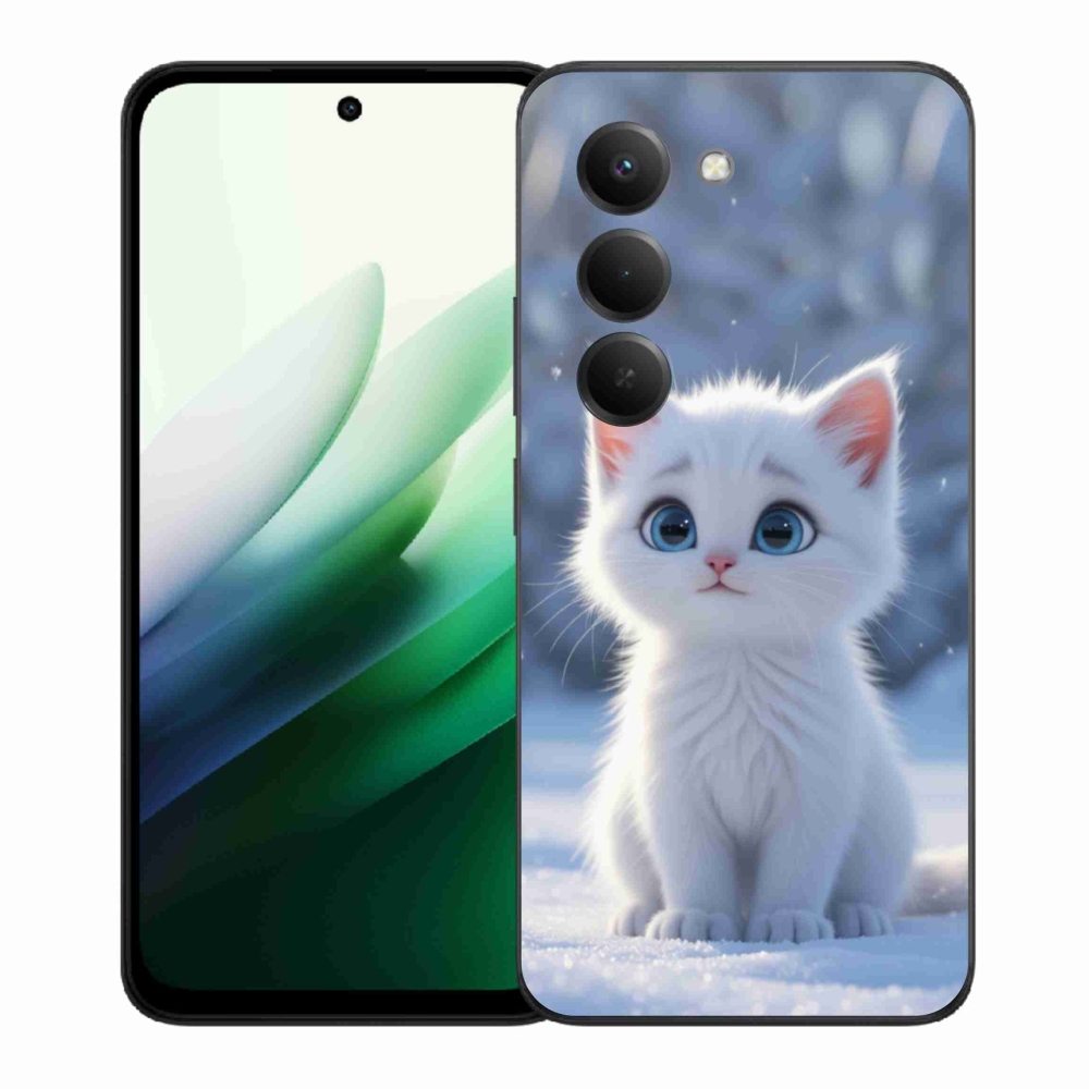 Gél borítás mmCase a Xiaomi Redmi 15 5G 169mm - fehér cica 3
