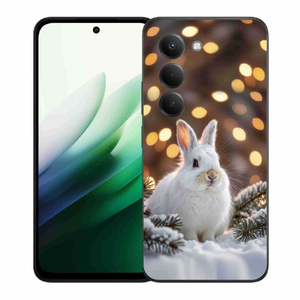 Gél borítás mmCase a Xiaomi Redmi 15 5G 169mm - fehér nyúlra