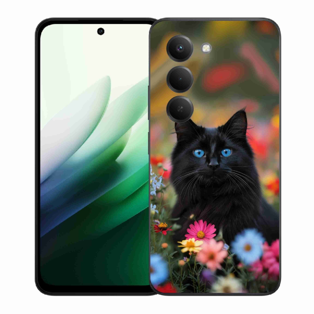 Gél borítás mmCase a Xiaomi Redmi 15 5G 169mm - fekete cica 4