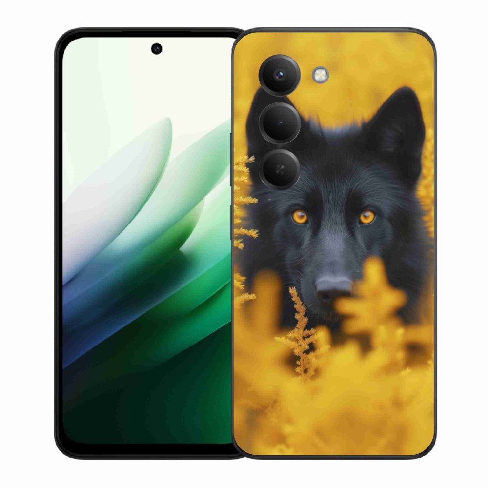 Gél borítás mmCase a Xiaomi Redmi 15 5G (169mm) - fekete farkas 2