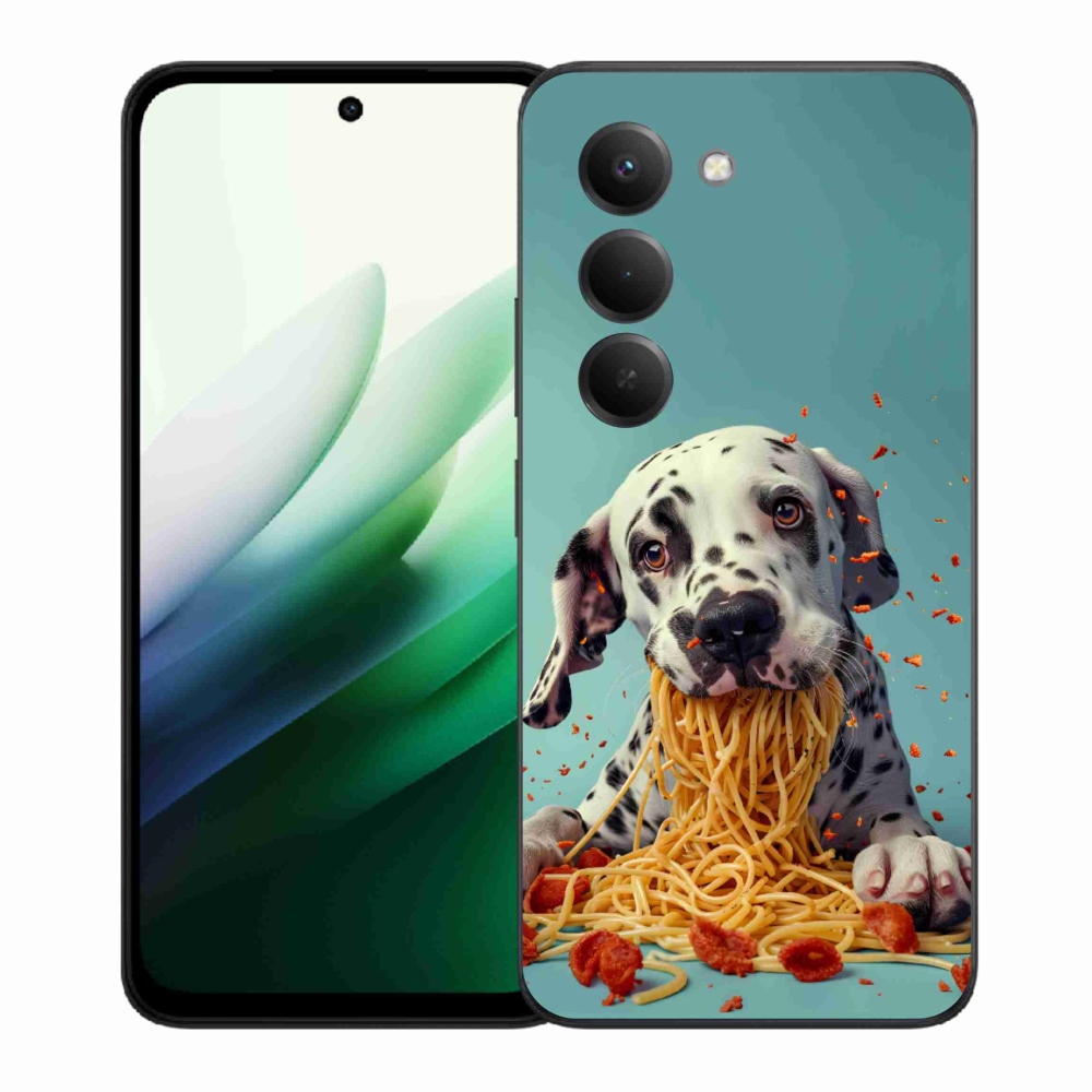 Gél borítás mmCase a Xiaomi Redmi 15 5G 169mm számára - dalmatin és spagetti