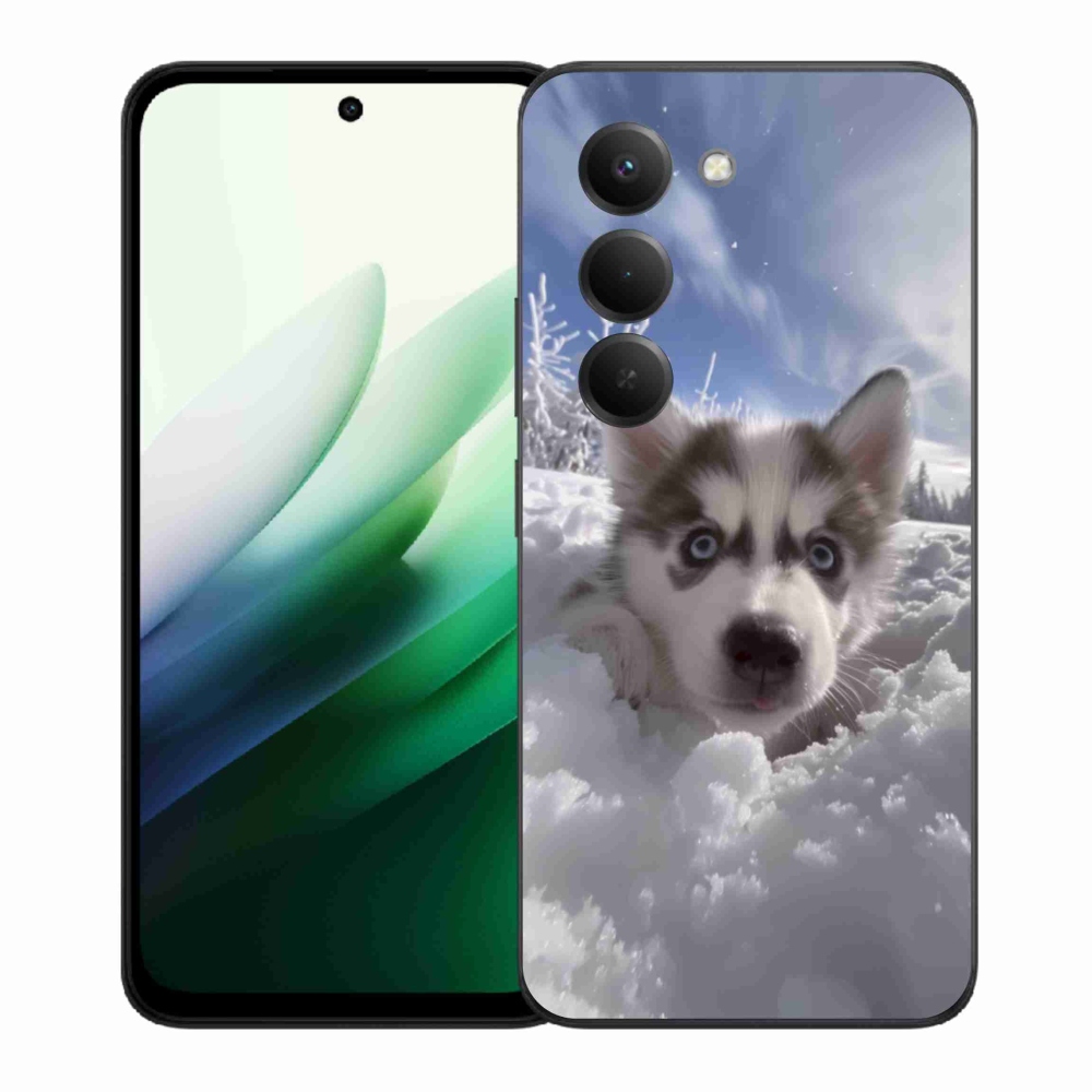 Gél borítás mmCase a Xiaomi Redmi 15 5G (169mm) - husky a hóban