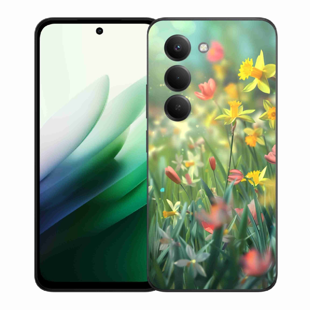 Gél borítás mmCase a Xiaomi Redmi 15 5G (169mm) - tavaszi virágokhoz