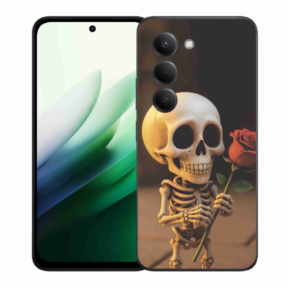 Gél borítás mmCase a Xiaomi Redmi 15 5G (169mm) - csontváz rózsával