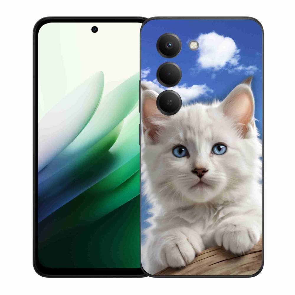 Gél borító mmCase a Xiaomi Redmi 15 5G 169mm - cica és felhők számára