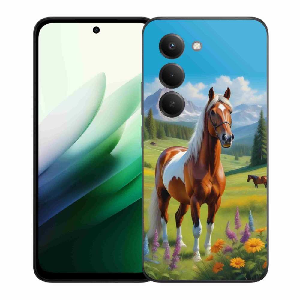 Gél borítás mmCase a Xiaomi Redmi 15 5G 169mm számára - ló a réten