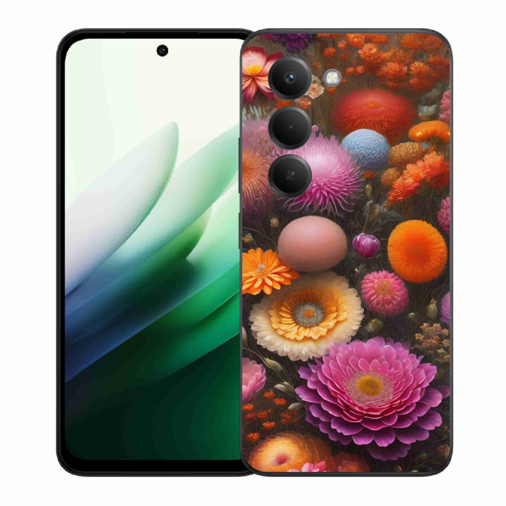 Gél borítás mmCase a Xiaomi Redmi 15 5G (169mm) - virágos kompozícióhoz