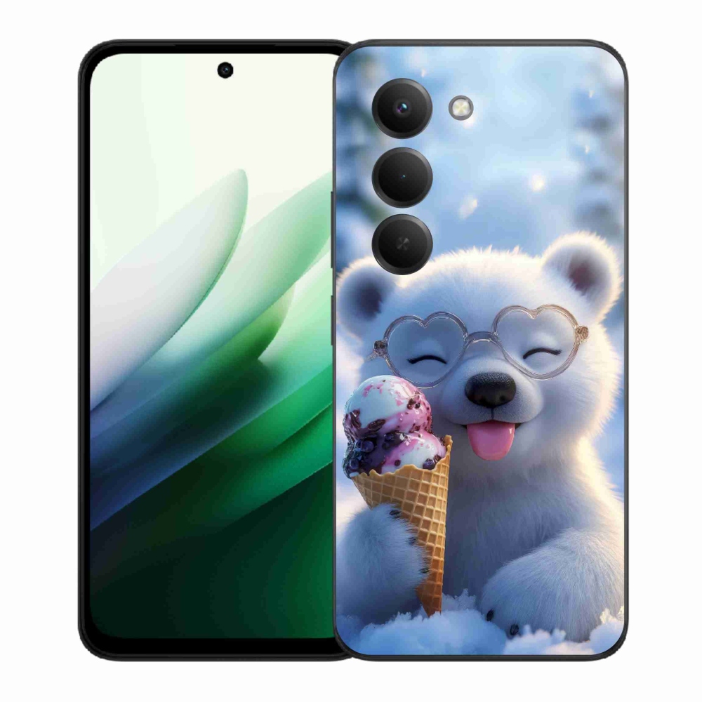 Gél borító mmCase a Xiaomi Redmi 15 5G 169mm - mackó fagylalttal