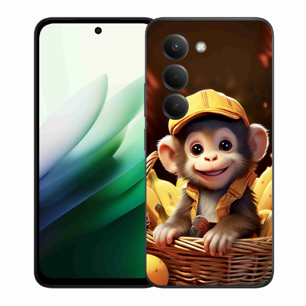 Gél borítás mmCase for Xiaomi Redmi 15 5G 169mm - majom a kosárban