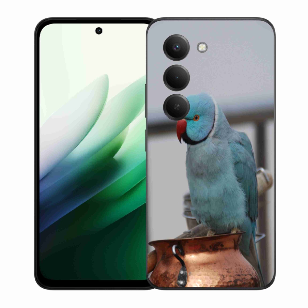 Zselés borítás mmCase a Xiaomi Redmi 15 5G (169mm) - papagáj alexander kék