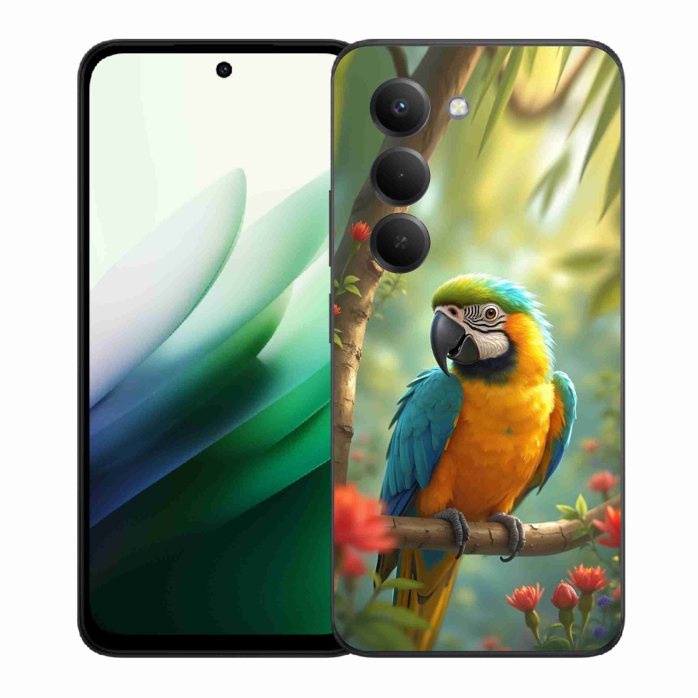 Gél borító mmCase a Xiaomi Redmi 15 5G 169mm - papagáj ara kék és sárga