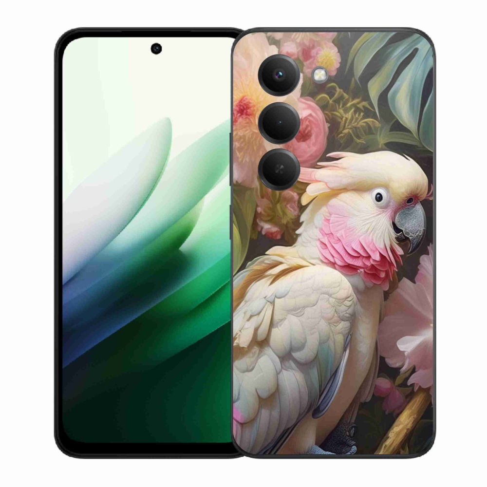 Gél borítás mmCase a Xiaomi Redmi 15 5G (169mm) - papagáj kakadu rózsaszín 2