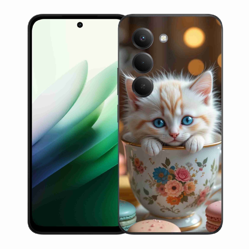 Gél borítás mmCase a Xiaomi Redmi 15 5G (169mm) - aranyos cica 6