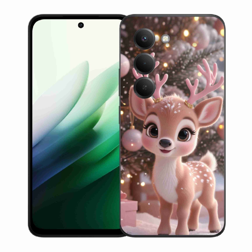 Gél borítás mmCase a Xiaomi Redmi 15 5G (169mm) - aranyos rénszarvashoz