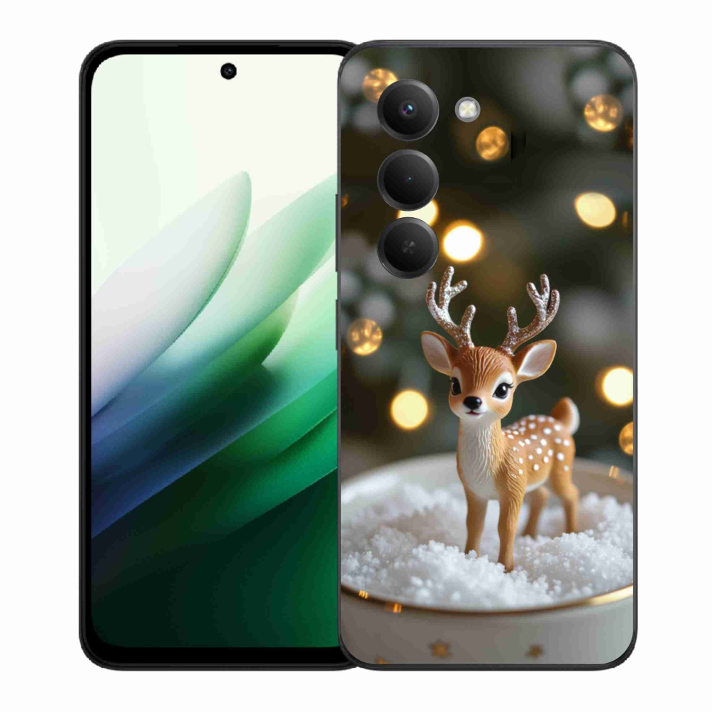 Gél borítás mmCase a Xiaomi Redmi 15 5G 169mm számára - aranyos karácsonyi szarvasok