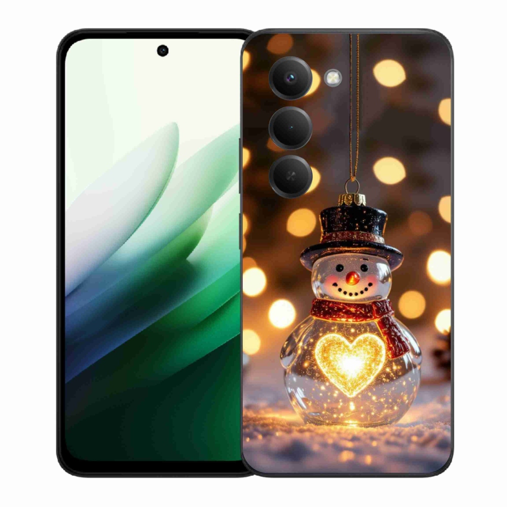 Gél borítás mmCase a Xiaomi Redmi 15 5G 169mm - Karácsonyi hóemberhez