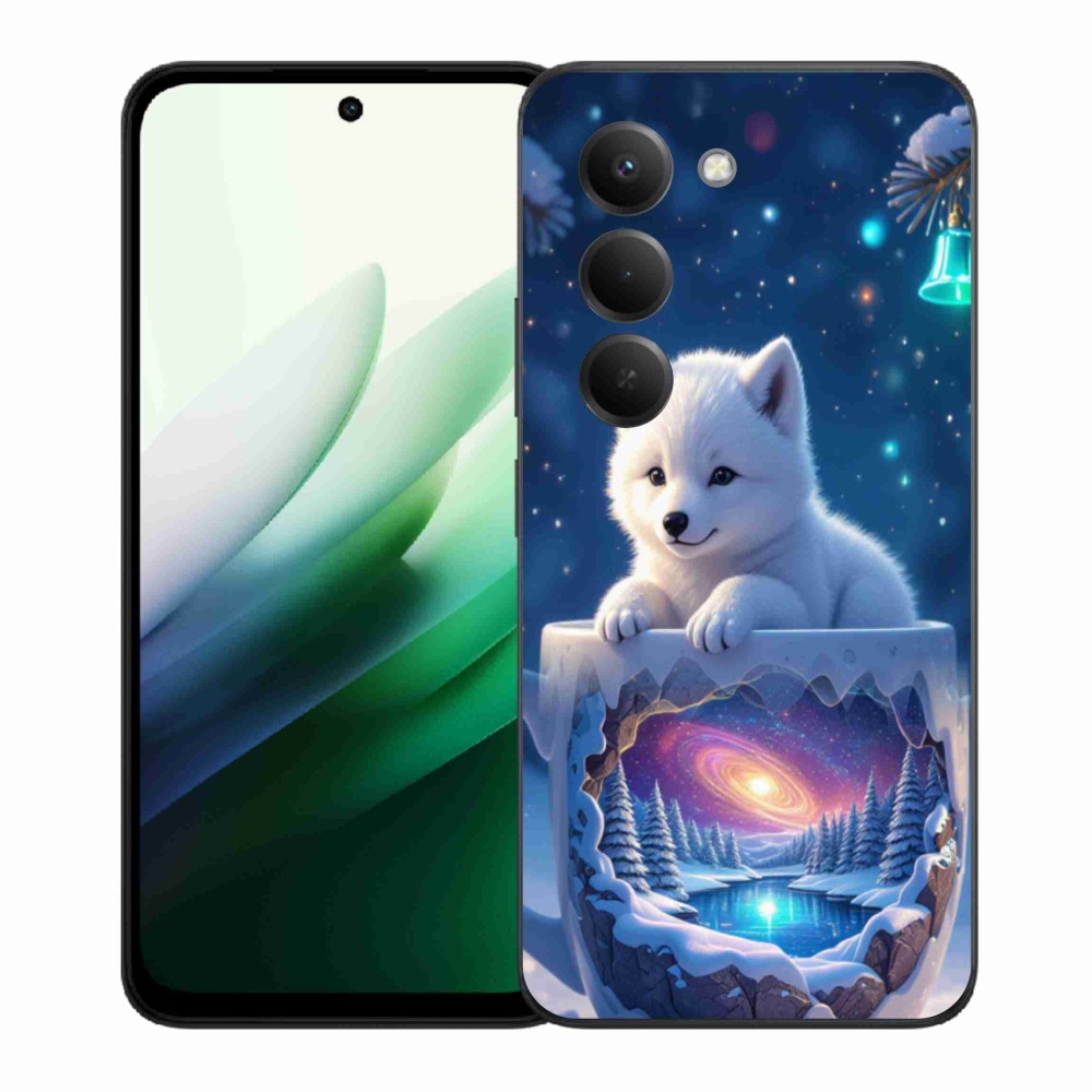 Gél borítás mmCase a Xiaomi Redmi 15 5G (169mm) - Karácsonyi kölyökkutyakölyökhöz