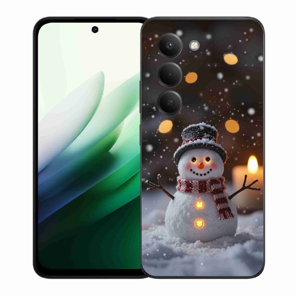 Gél borítás mmCase a Xiaomi Redmi 15 5G 169mm - vidám hóemberhez