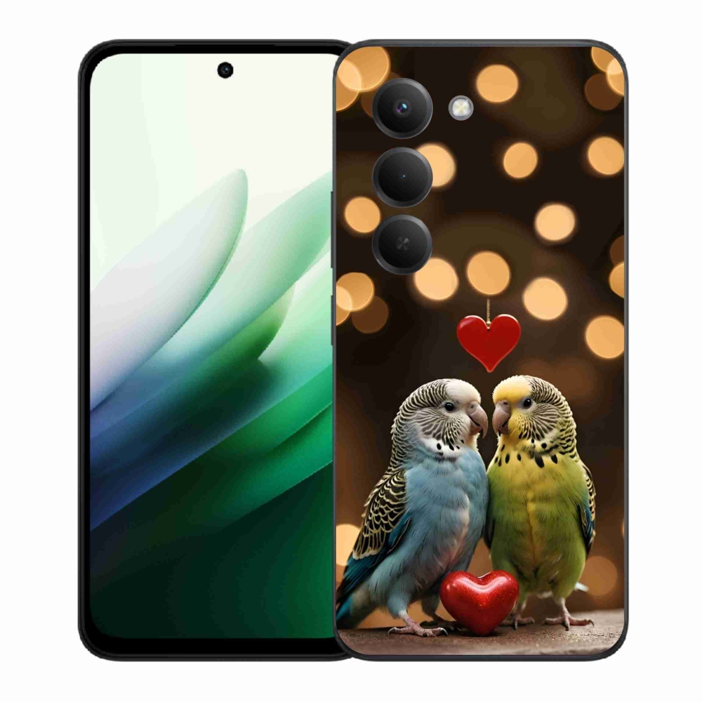Gél borítás mmCase a Xiaomi Redmi 15 5G 169mm számára - szerelmes papagájok