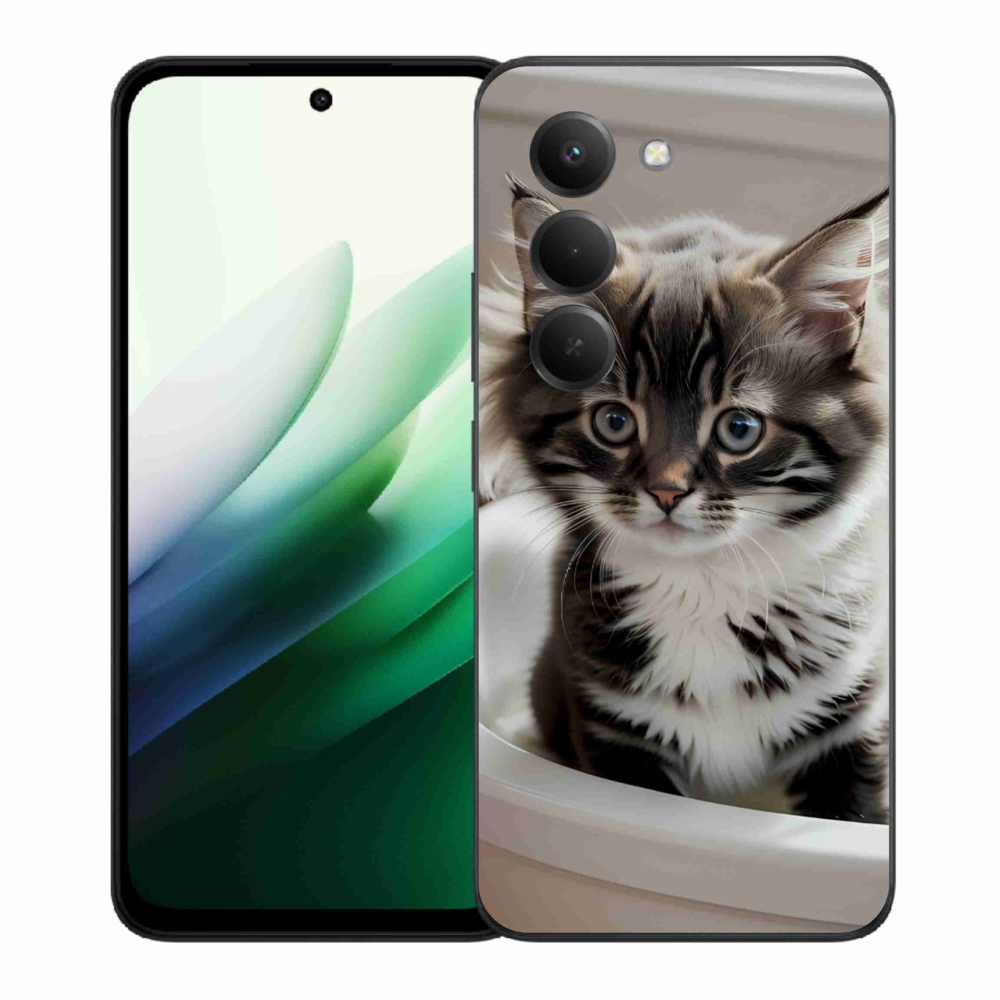 Gél borítás mmCase a Xiaomi Redmi 15 5G (169mm) - kíváncsi cica