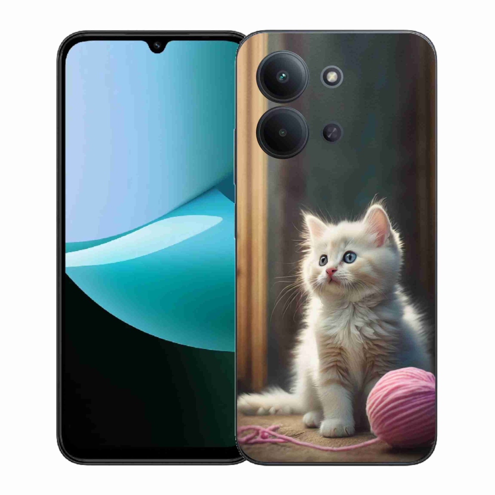 Gél borítás mmCase a Xiaomi Redmi 15C (171mm) / Poco C85 4G (171mm) - fehér cica 2