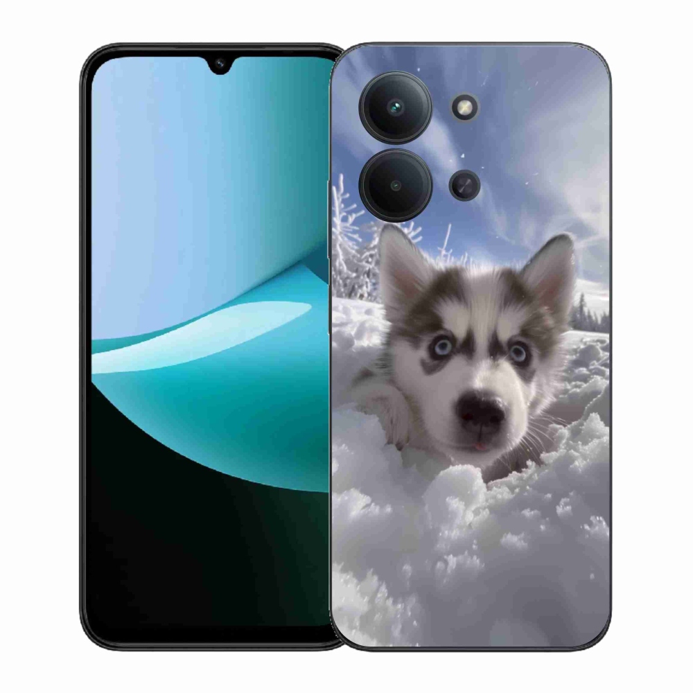 Gél borítás mmCase a Xiaomi Redmi 15C (171mm) / Poco C85 4G (171mm) - husky a hóban