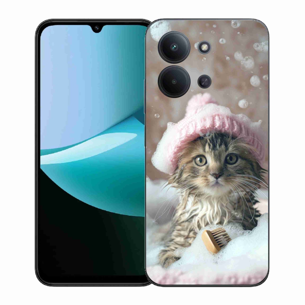 Gél borítás mmCase a Xiaomi Redmi 15C (171mm) / Poco C85 4G (171mm) - cica és fürdő