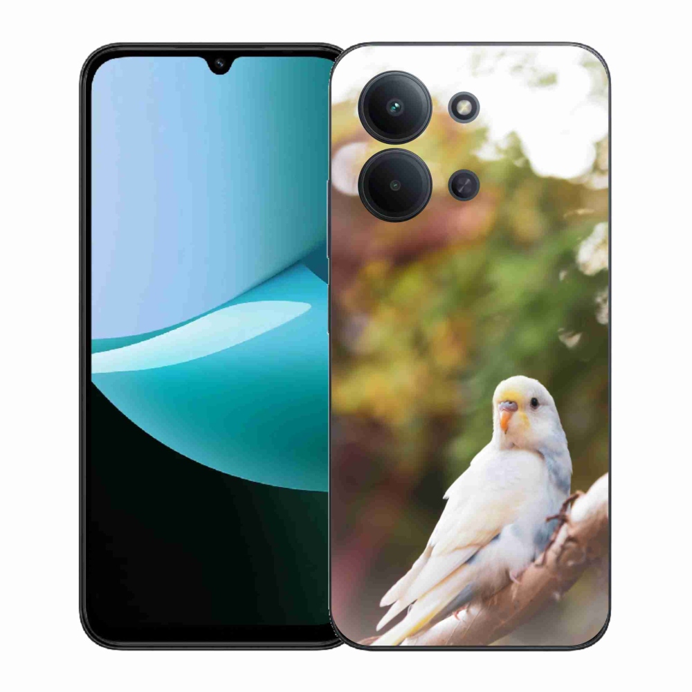 Gél borítás mmCase a Xiaomi Redmi 15C (171mm) / Poco C85 4G (171mm) - papagáj andulka fehér