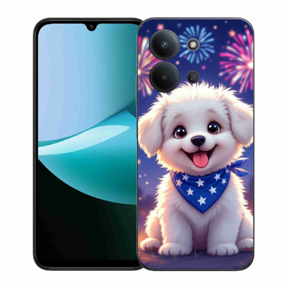 Gél borítás mmCase a Xiaomi Redmi 15C (171mm) / Poco C85 4G (171mm) - ünnepi kölyökkutyakölyökhöz