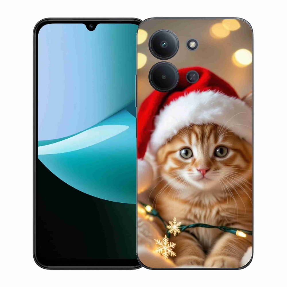 Gél borítás mmCase a Xiaomi Redmi 15C (171mm) / Poco C85 4G (171mm) - Karácsonyi cica