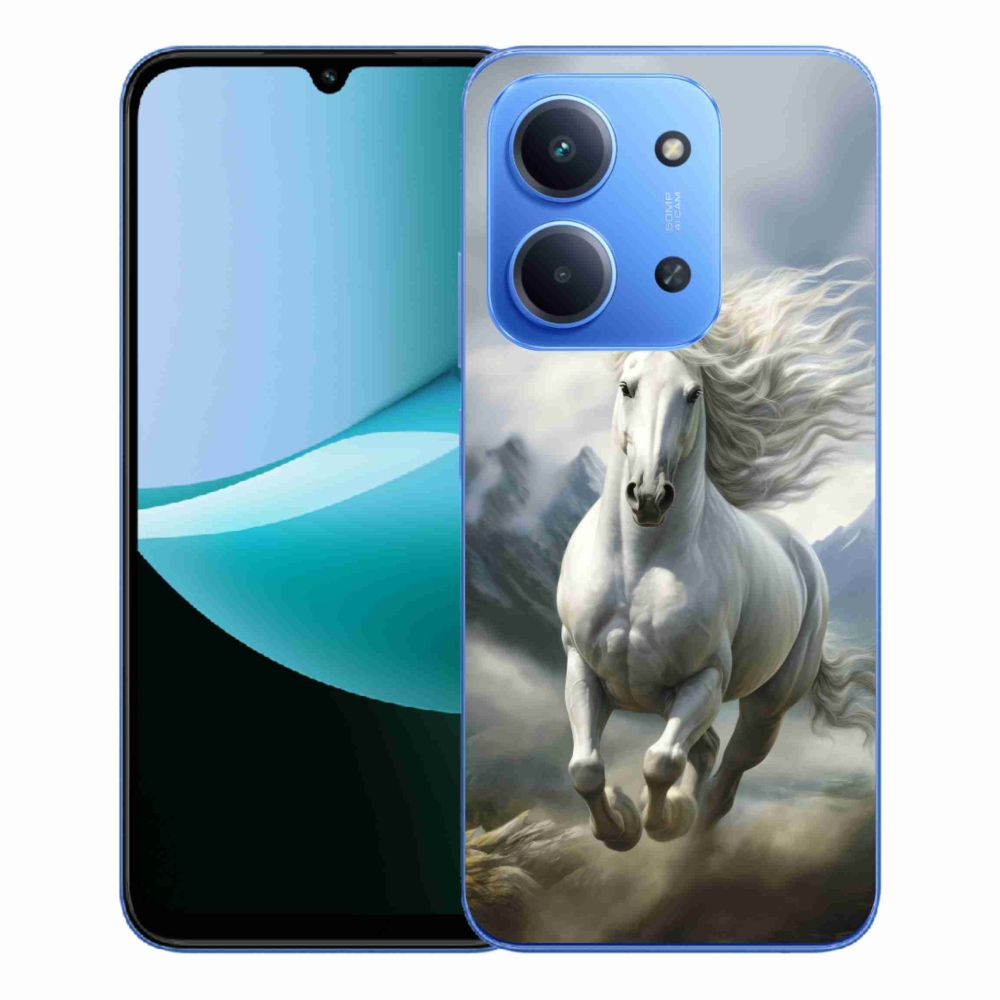 Gél borító mmCase a Xiaomi Redmi 15C 173mm - futó fehér ló 3