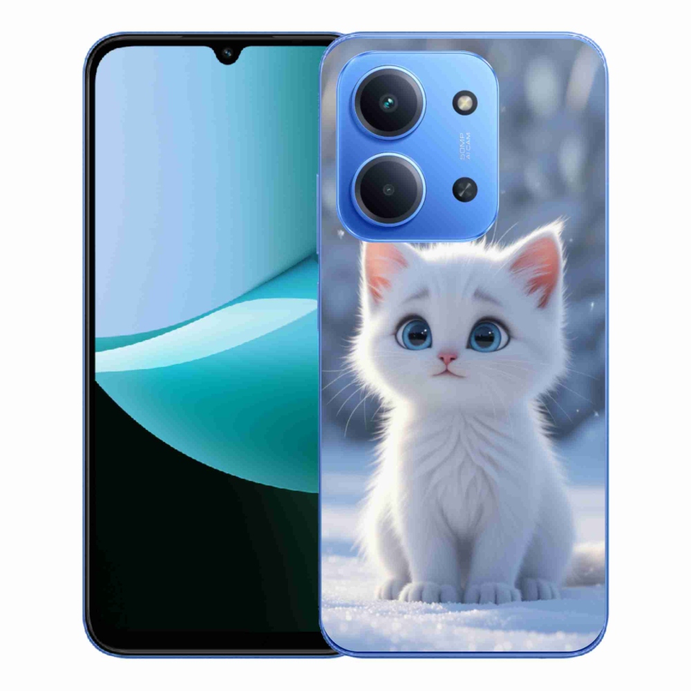 Gél borítás mmCase a Xiaomi Redmi 15C 173mm - fehér cica 3