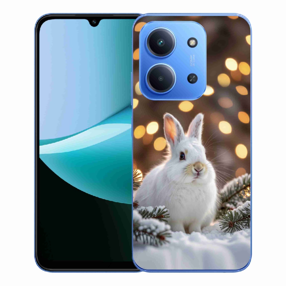 Gél borítás mmCase a Xiaomi Redmi 15C 173mm - fehér nyúlra