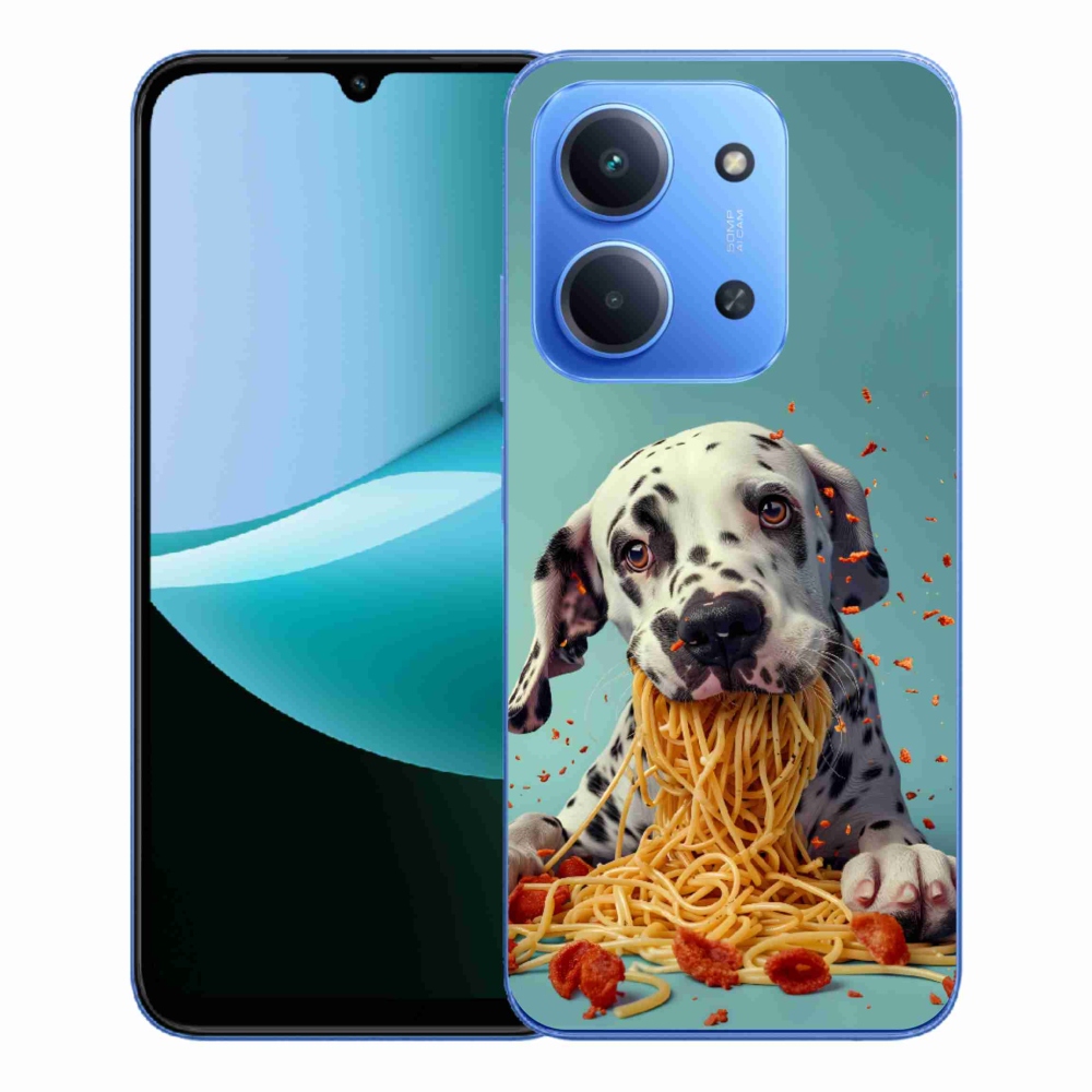 Gél borítás mmCase a Xiaomi Redmi 15C 173mm számára - dalmatin és spagetti