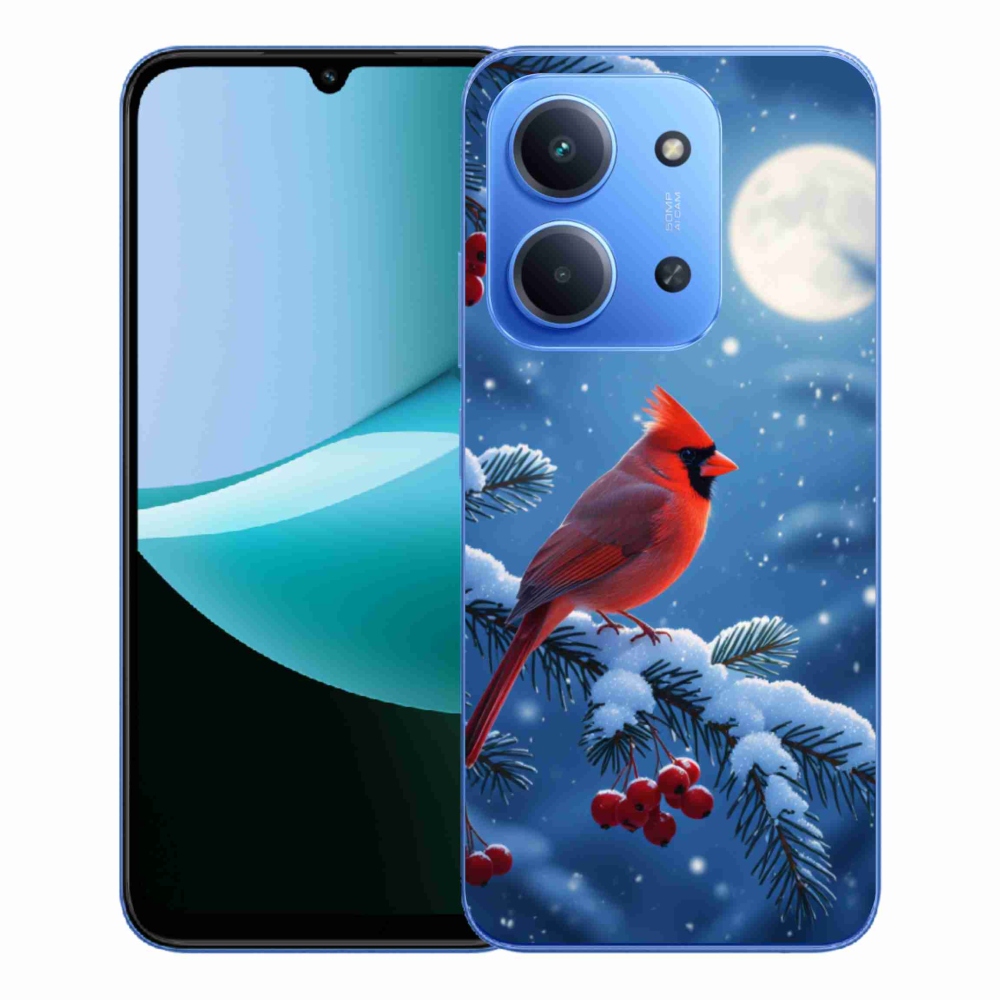 Gél borítás mmCase a Xiaomi Redmi 15C 173mm-re - bíborvörös