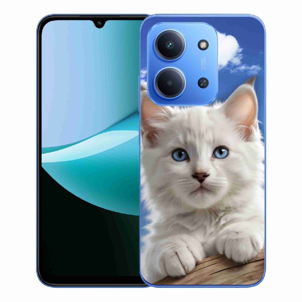 Gél borítás mmCase a Xiaomi Redmi 15C 173mm számára - cica és felhők