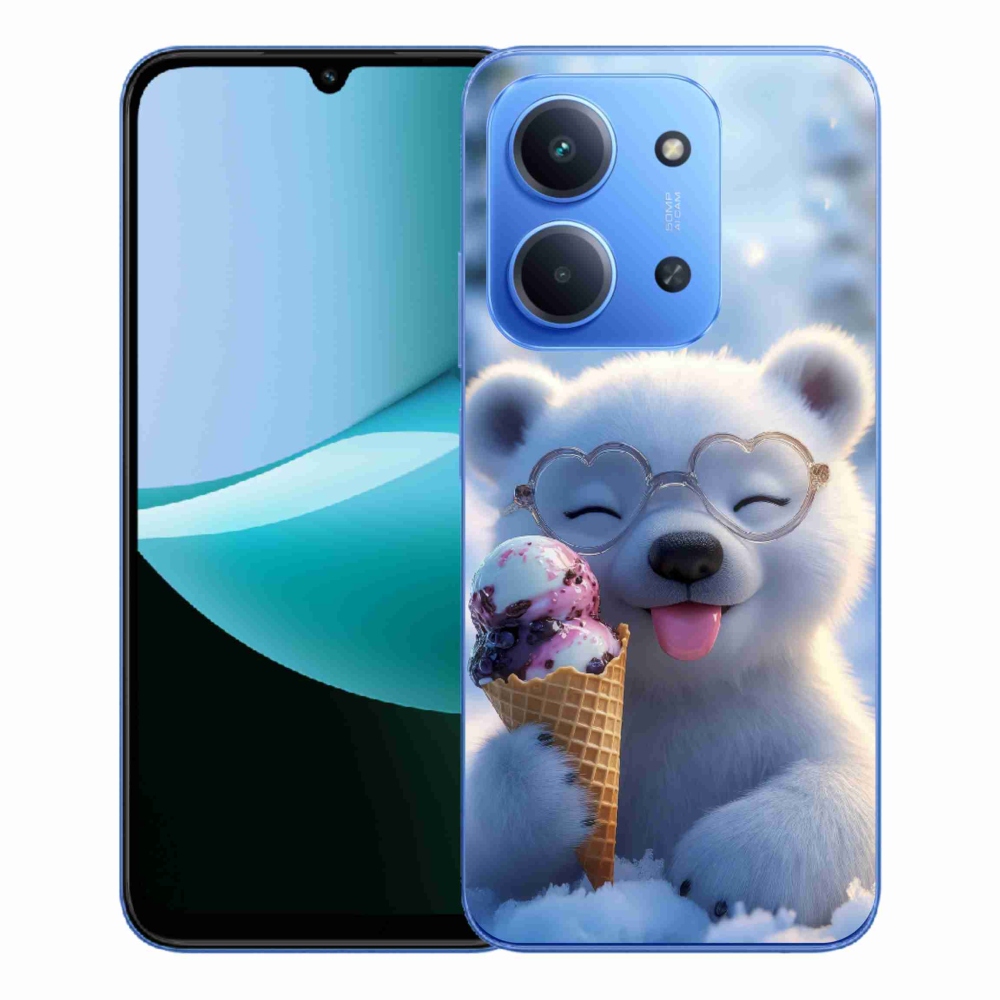 Gél borítás mmCase a Xiaomi Redmi 15C 173mm-en - mackó fagylalttal