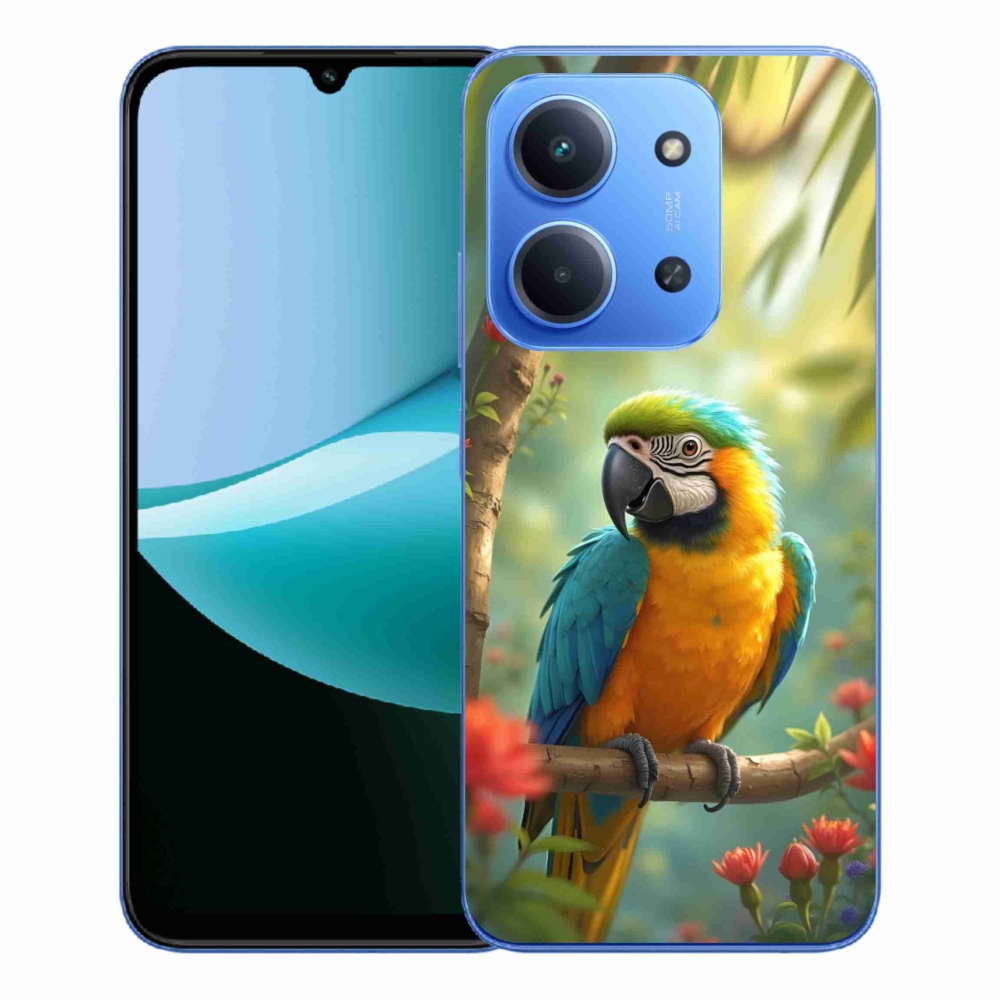 Gél borító mmCase a Xiaomi Redmi 15C 173mm - papagáj ara kék és sárga