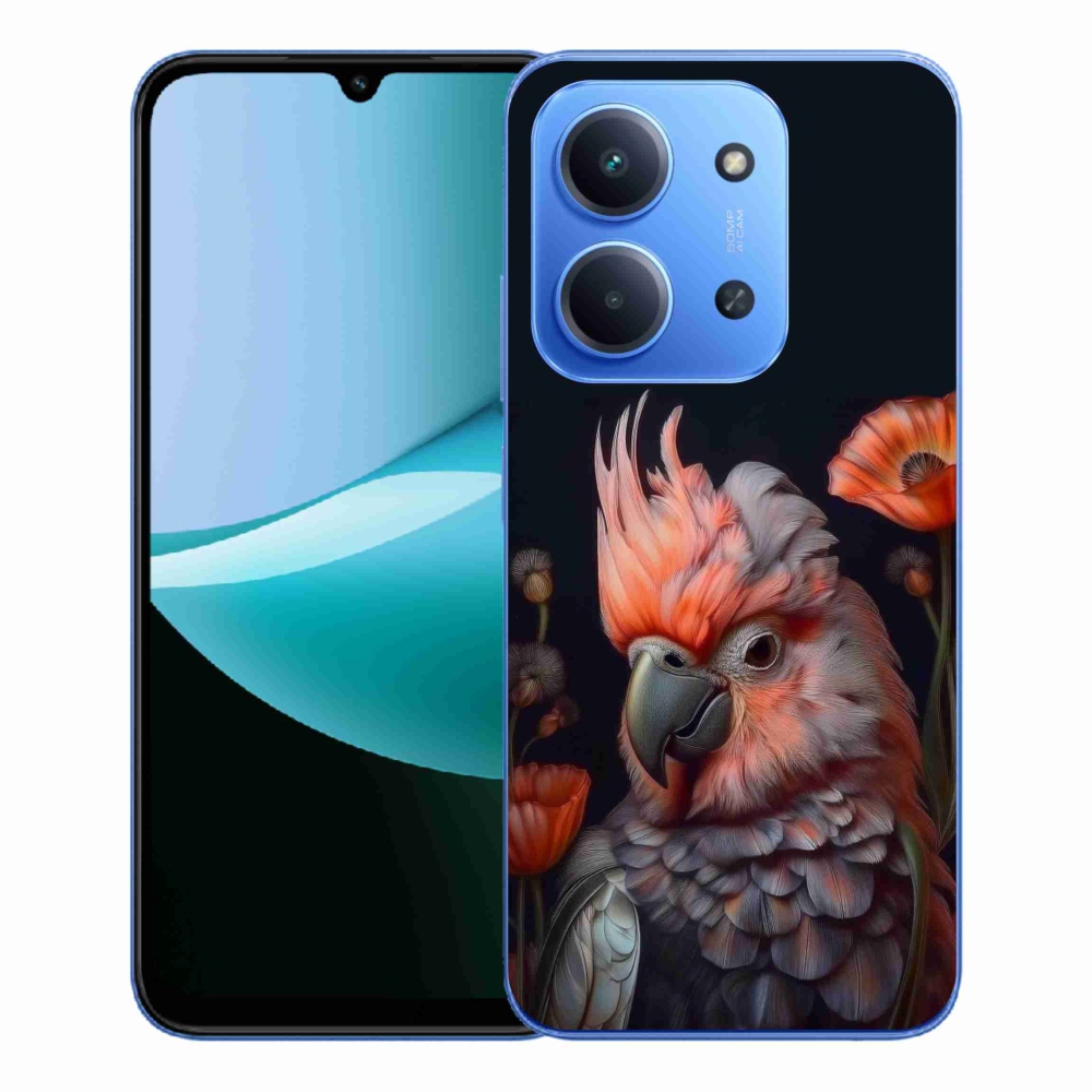 Gél borítás mmCase a Xiaomi Redmi 15C 173mm - papagáj kakadu színekben