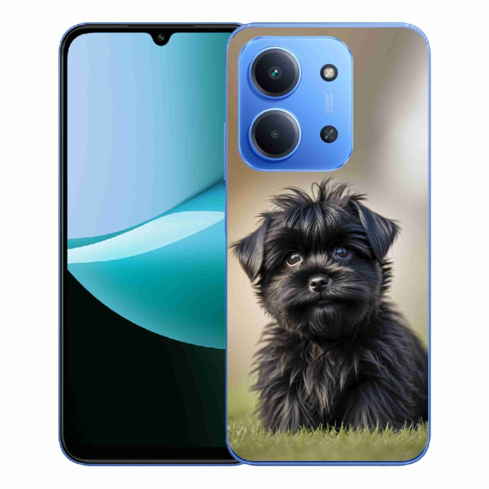 Gél borítás mmCase a Xiaomi Redmi 15C 173mm számára - aranyos fekete kutya