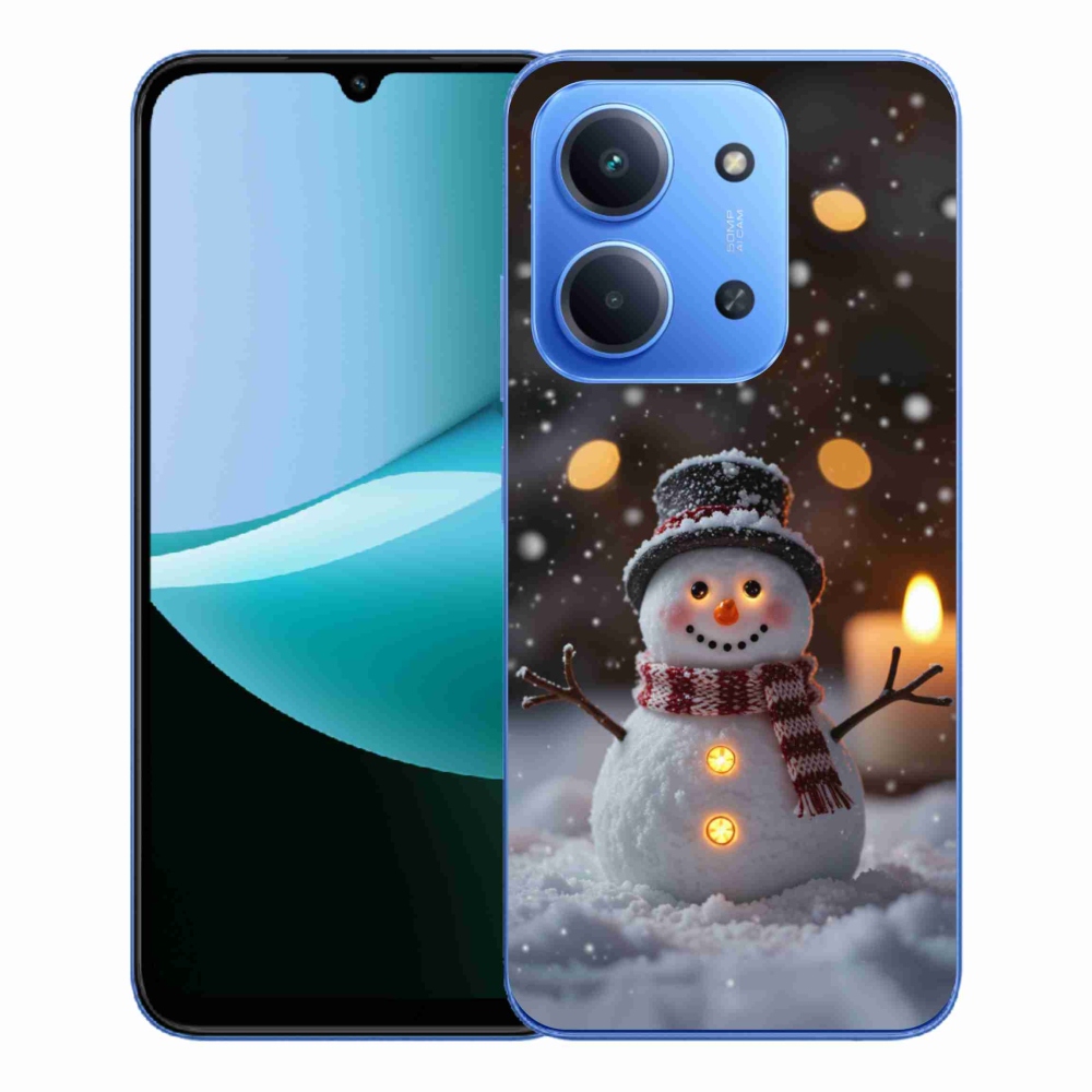 Gél borítás mmCase a Xiaomi Redmi 15C 173mm - vidám hóemberhez