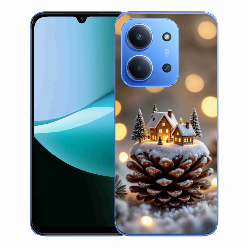 Gél borító mmCase a Xiaomi Redmi 15C 173mm - téli falu számára