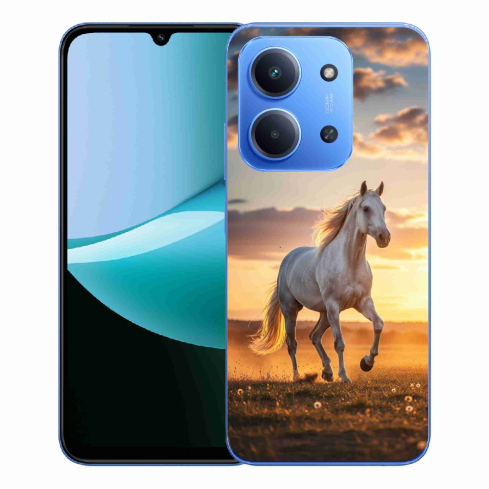 Gél borítás mmCase a Xiaomi Redmi 15C 4G/5G (173mm) - futó fehér ló 2