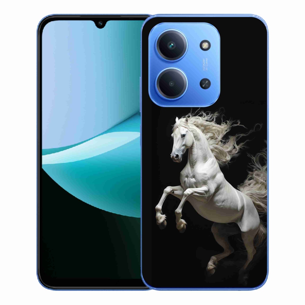 Gél borítás mmCase a Xiaomi Redmi 15C 4G/5G (173mm) - fehér ló 4