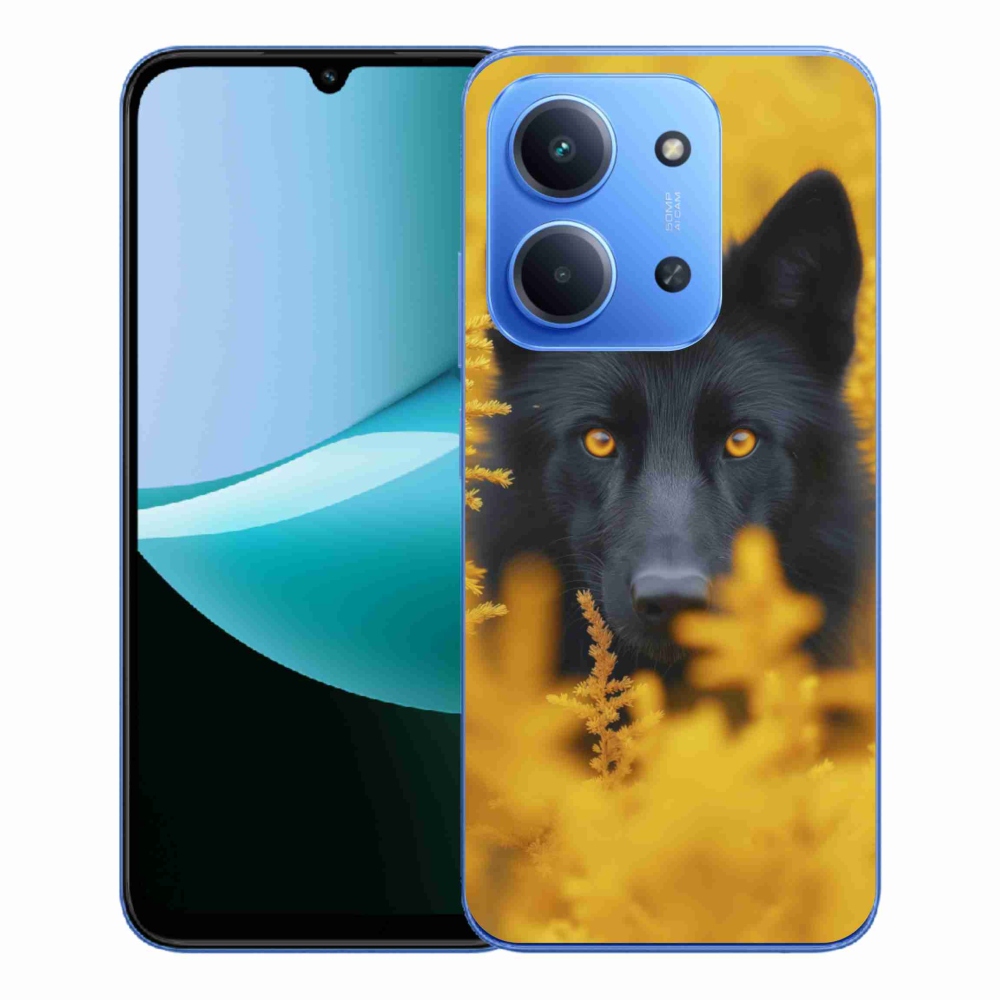 Gél borítás mmCase a Xiaomi Redmi 15C 4G/5G (173mm) - fekete farkas 2