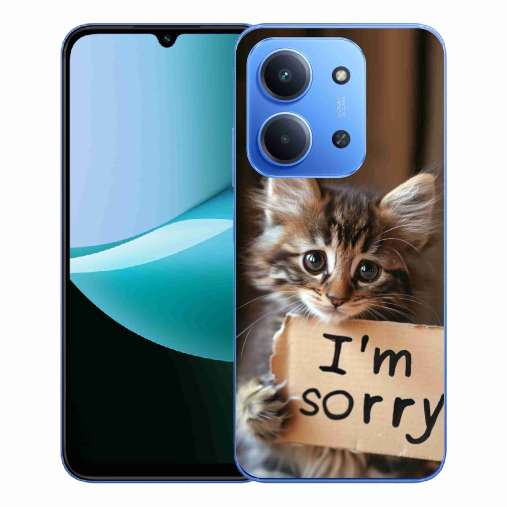 Gél borítás mmCase a Xiaomi Redmi 15C 4G/5G (173mm) - macska bocsánatkérés