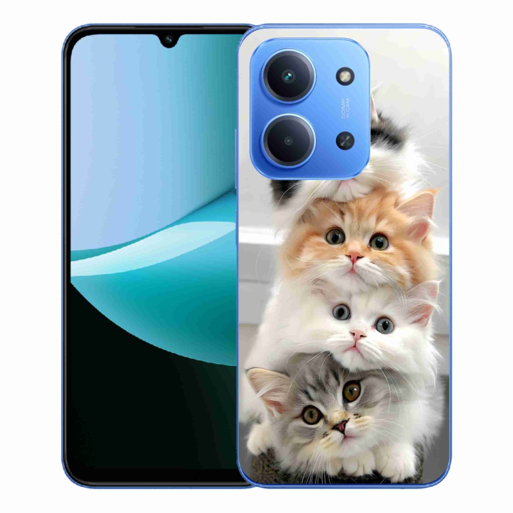 Gél borítás mmCase a Xiaomi Redmi 15C 4G/5G (173mm) - macska csokorhoz